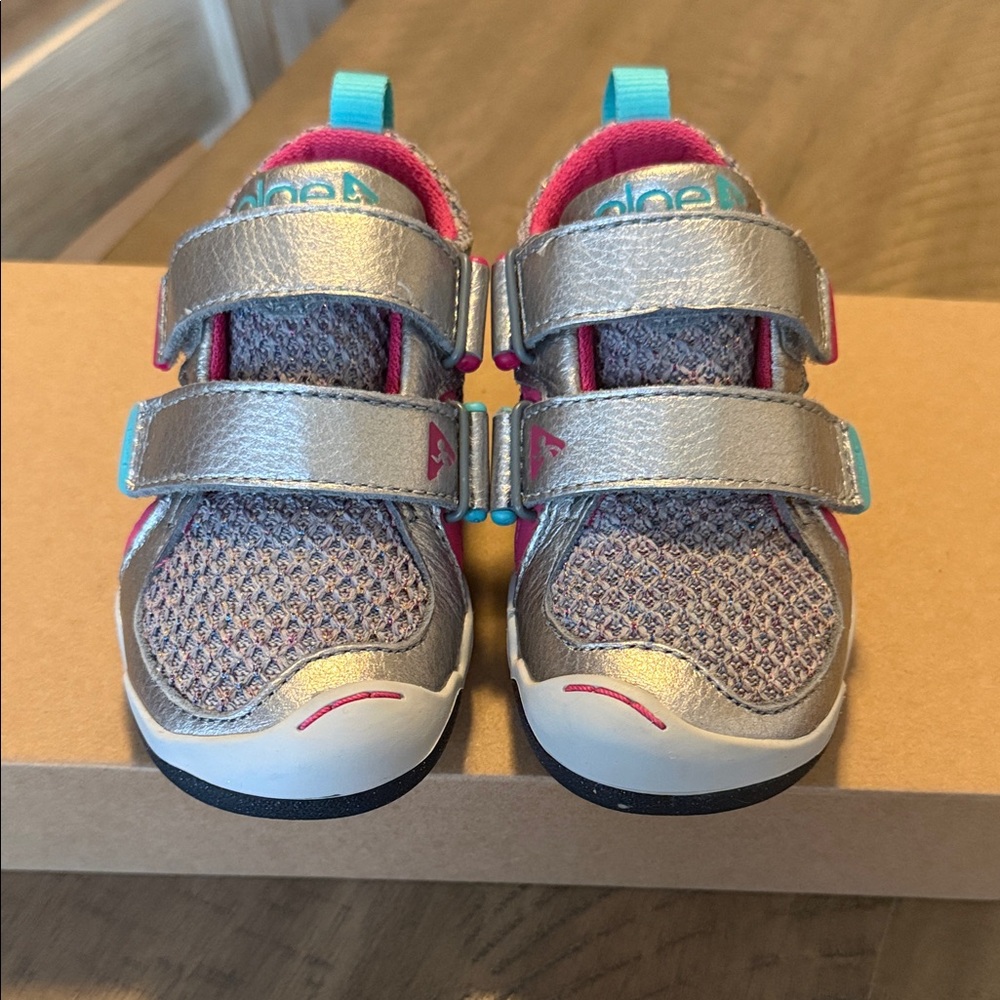 PLAE Metallic and Pink Kids Sneakers